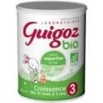 Guigoz - lait de croissance en poudre bio - 3ème age - dès 10 mois a 36 mois 800g Guigoz - lait de croissance en poudre bio - 3ème age - dès 10 mois a 36 mois 800g