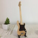 Guitare basse electrique en bois, modle d'instrument de musique pour figurines d'action 1 / 6, accessoires ...