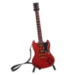 Modle de guitare en bois 1 / 6 pour dcoration de bureau 12 ''#4