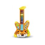Guitare electrique lumineuse et interactive tigre bebe, enfant 2 - 5 ans - jungle rock star - jouet d'eveil ...
