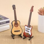 Guitare ?lectrique miniature en bois avec support, 1 / 6
