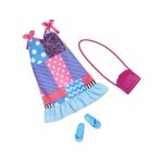 Habit barbie - robe bleue et rose et sac a main et claquette - set vêtement poupee et mini - poupee et ... Habit barbie - robe bleue et rose et sac a main et claquette - set vêtement poupee et mini - poupee et ...