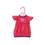 Habit poupee 30 - 36 cm : robe a rayure rose et rouge - zapf za11 Habit poupee 30 - 36 cm : robe a rayure rose et rouge - zapf za11