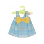 Habit poupee 42 cm nenuco : robe bleue avec des carreaux - vetement poupon Habit poupee 42 cm nenuco : robe bleue avec des carreaux - vetement poupon