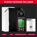Habotest ht605s anmomtre numrique compteur de vitesse du vent avec rtro - eclairage ecran lcd dbitmtre ...