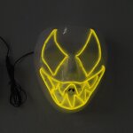 Halloween led masques de fte el lueur dans l'obscurit effrayant masques festival cosplay costume fournitures ...