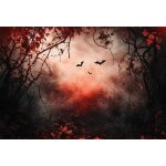 Halloween photographie fond chambre effrayant effrayant sorcire maison enfants fte d'anniversaire portrait ...