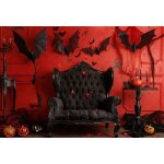 Halloween photographie fond chambre effrayant effrayant sorcire maison enfants fte d'anniversaire portrait ...