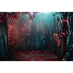 Halloween photographie fond chambre effrayant effrayant sorcire maison enfants fte d'anniversaire portrait ...
