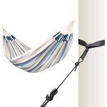 Hamac classique double brisa avec support pour arbre, kit de suspension pour intrieur et extrieur, ...