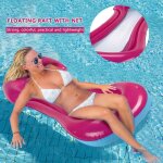Hamac flottant gonflable inclinable, matelas de natation, bou�e de mer, anneau de piscine, jouet de f�te, ...