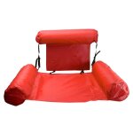 Hamac gonflable et scuris pour piscine, matelas a air avec dossier, chaise de plage pliable, double ...