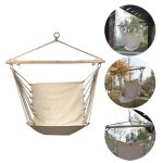 Hamac de jardin et de rue pour enfants, chaise a corde suspendue, confortable, en toile blanche, amusant, ...