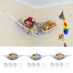 Hamac triangulaire pour peluches et jouets - rangement compact pour chambres d'enfants et aires de jeux ...