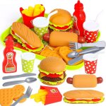 Hamburger jouet, groupe nourriture jouet dinette enfant aliments pour garon fille, cadeau educatif