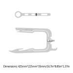 Hame�on de ligne d'amarrage polyvalent, en acier inoxydable, enfileur longue distance, pour bateau, outil ...