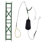 Hameon de pche  forte puissance, cage  morsure, hameon de mer efficace avec plombs en mtal pour ...