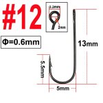 Hameon de pche a longue tige avec gros oeillet, lot de 25 / 50 / 100 pices, crochet barbel, rond, ...