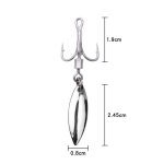 Hameon de pche en mtal, lot de 10 pices, triple crochet avec cuillre en acier a haute teneur en ...