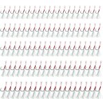 Hame�ons de p�che a la mouche, lot de 100 pi�ces, crochets de carpe a cercle unique, avec fil, corde ...