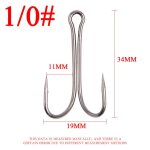 Hameçon de pêche a tige longue, double hameçon sans mauvaises herbes, attache de mouche, pour jig bass, ... Hameçon de pêche a tige longue, double hameçon sans mauvaises herbes, attache de mouche, pour jig bass, ...