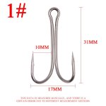 Hameçon de pêche a tige longue, double hameçon sans mauvaises herbes, attache de mouche, pour jig bass, ... Hameçon de pêche a tige longue, double hameçon sans mauvaises herbes, attache de mouche, pour jig bass, ...