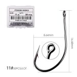 Hameons triples en acier a haute teneur en carbone, crochets circulaires barbels, accessoires de pche ...