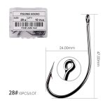 Hameons triples en acier a haute teneur en carbone, crochets circulaires barbels, accessoires de pche ...