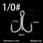 Hameons triples plus epais 3 / 0 - 2 / 0 - 1 / 0 - en acier a haute teneur en carbone, protection contre ...