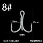 Hameons triples plus epais 3 / 0 - 2 / 0 - 1 / 0 - en acier a haute teneur en carbone, protection contre ...