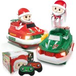 Hamiltion - auto tamponneuse telecommande, thème de noël voiture telecommandé enfant 2 ans 2 packs en ... Hamiltion - auto tamponneuse telecommande, thème de noël voiture telecommandé enfant 2 ans 2 packs en ...