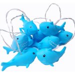 Hamiltion - guirlande lumineuse a 10 led en forme de requin a piles pour chambre a coucher, chambre de ...
