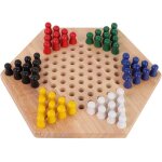 Hamiltion - jeu de soci�t� de dames chinoises enfants classique jeu de soci�t� educatif en bois halma ...