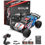 Hamiltion - voiture tlcommande 1:18 rc car a 4 roues motrices 2, 4 ghz rc truck high speed ¿(bleu) ...