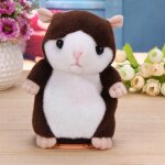 Hamster parlant drle en peluche, animal en peluche, poupe, son, marche, enregistrement, rptition, ...