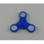 Hand spinner fidget jeu de roulement a billes anti stress toupie jouet bleu