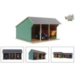 Hangar de ferme pour tracteurs jouet petit 1:32 bois 610192 kids globe Hangar de ferme pour tracteurs jouet petit 1:32 bois 610192 kids globe