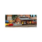 Hangar a marchandises avec grue de chargement - d�cor trains miniatures faller f222180 - faller