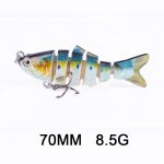 Hanlin - mini leurre de pche flexible compos de multiples articulations, appt bionique coulant idal ...