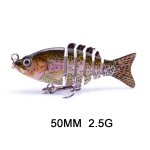 Hanlin - mini leurre de pche flexible compos de multiples articulations, appt bionique coulant idal ...