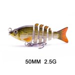 Hanlin - mini leurre de pche flexible compos de multiples articulations, appt bionique coulant idal ...