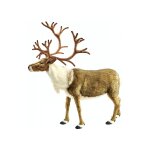 Hansa peluche geante renne nordic 130 cm h et 120 cm l