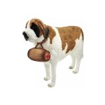 Hansa peluche geante st bernard 4 pattes 135 cm l