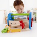 Hape construction - 3602453 - jeu d'imitation - caisse a outils avec marteau - tournevis - vis - en bo�te ...