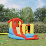 Happy hop chteau gonflable avec toboggan et piscine 280x319x211 cm