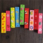 Harmonica diatonic a 16 trous, instruments de musique pour enfants, jouet musical educatif