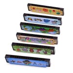 Harmonica mignon a 16 trous, jouets educatifs montessori, motifs de dessin anim, instrument a vent pour ...