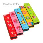 Harmonica peint en bois, dessin anim, motif musical intressant, dessin anim, double range de trous, ...
