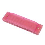 Harmonica en plastique pour enfants, instrument de musique, jouet musical ducatif pour enfants (rouge) ...