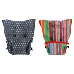 Harnais de s�curit� portable pour chaise haute pour b�b�, housse de si�ge rehausseur avec bretelles r�glables, ...
